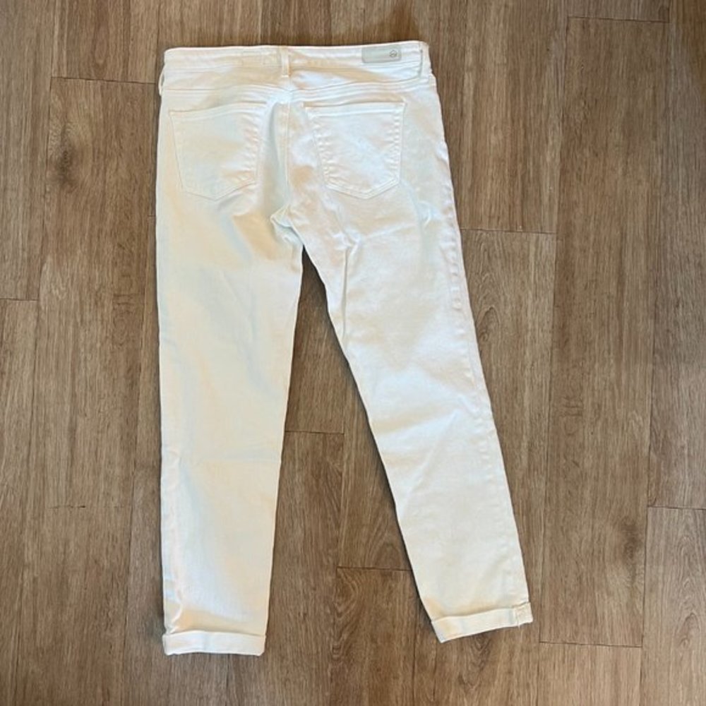 AG "the stilt roll up" white jeans - Picture 4 of 5